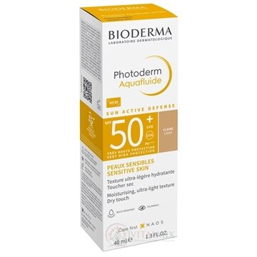 BIODERMA Photoderm Aquafluide SPF 50+ NEW opaľovací krém, svetlý (inov.12/2022) 1x40 ml obrázok