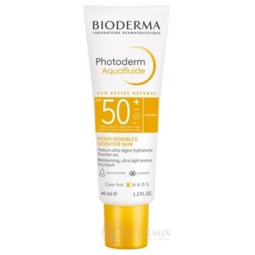 BIODERMA Photoderm Aquafluide SPF 50+ opaľovací krém, netónovaný 1x40 ml obrázok