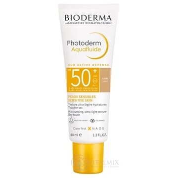 BIODERMA Photoderm Aquafluide SPF 50+ opaľovací krém, svetlý 1x40 ml obrázok