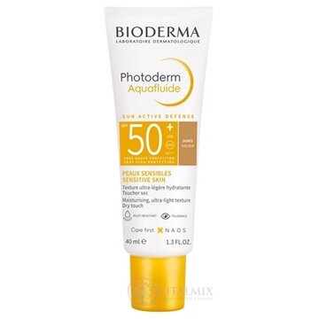 BIODERMA Photoderm Aquafluide SPF 50+ opaľovací krém, tmavý 1x40 ml obrázok
