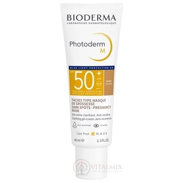 BIODERMA Photoderm M TMAVÝ SPF 50+ gél - krém (Pigmentové škvrny - tehotenská maska) 1x40 ml obrázok
