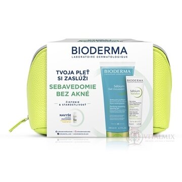 BIODERMA Sébium darčekový balík - pleť s akné gél moussant 200 ml + Kerato+ gél-krém 30 ml + vzorka Photoderm XDefense, 1x1 set obrázok
