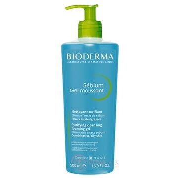 BIODERMA Sébium Gel moussant čistiaci penivý gél, s pumpou 1x500 ml obrázok