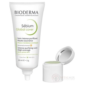 BIODERMA Sébium Global Cover tónovaný krém 30 ml + korektor 2 g, 1x1 set obrázok