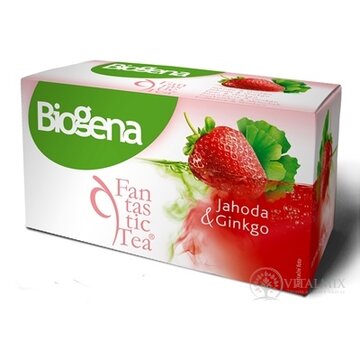 Biogena Fantastic Tea Jahoda & Ginkgo bylinný čaj (inov.2019) 20x2 g (40 g) obrázok