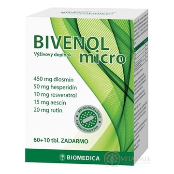 BIOMEDICA BIVENOL micro tbl 60+10 zadarmo (70 ks) obrázok