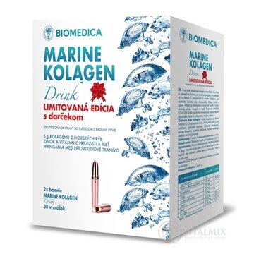 BIOMEDICA MARINE KOLAGEN Drink LIMITOVANÁ EDÍCIA vrecúška 2x30 ks (60 ks) + darček zastrihávač obočia, 1x1 set obrázok