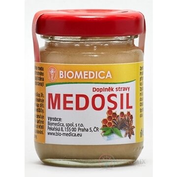 BIOMEDICA MEDOSIL včelí med kvetový pastový, 1x65 g obrázok