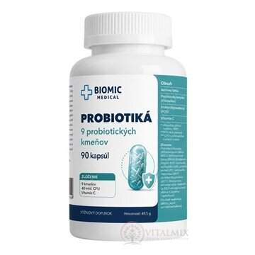 BIOMIC PROBIOTIKÁ pre dospelých cps (9 kmeňov) 1x90 ks obrázok