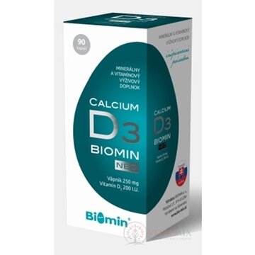 Biomin CALCIUM NEO S VITAMÍNOM D3 cps 1x90 ks obrázok