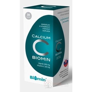Biomin CALCIUM S VITAMÍNOM C cps 1x30 ks obrázok