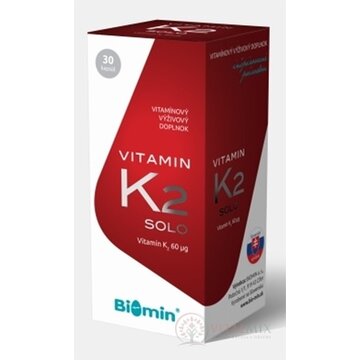 Biomin VITAMIN K2 SOLO cps 1x30 ks obrázok