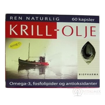 BIOPHARMA KRILL OLJE cps 1x60 ks obrázok