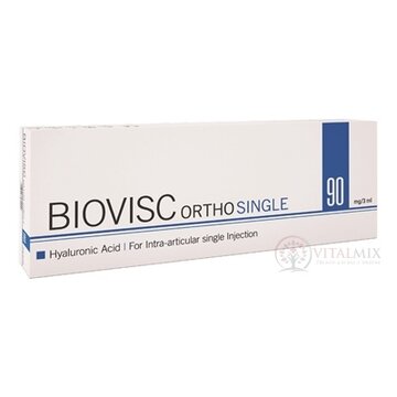 BIOVISC ORTHO SINGLE 3% inj viskoelastický roztok kyseliny hyalurónovej 90mg/3 ml (inov.2019) 1x3 ml obrázok
