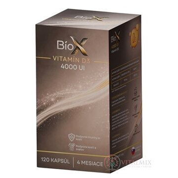 BioX VITAMÍN D3 4000 UI cps 1x120 ks obrázok