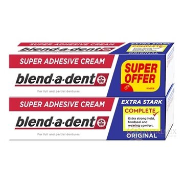 blend-a-dent EXTRA STARK ORIGINAL Duo pack (super fixačný dentálny krém) 2x47 g obrázok