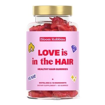 Bloom Robbins HEALTHY HAIR GUMMIES žuvacie cukríky (vlasy), jednorožci 1x60 ks obrázok