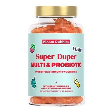 Bloom Robbins MULTI & PROBIOTIC žuvacie pastilky - gumíky, jednorožci 1x60 ks obrázok