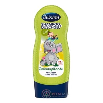 BUBCHEN KIDS SHP+SPRCH. GÉL 2v1 PARTIČKA Z DŽUNGLE 1x230 ml obrázok