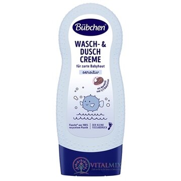 BUBCHEN UMÝVACÍ A SPRCHOVACÍ KRÉM s mandľovým olejom 1x230 ml obrázok