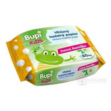 Bupi KIDS Vlhčený toaletný papier Jemná kamilka 1x60 ks obrázok