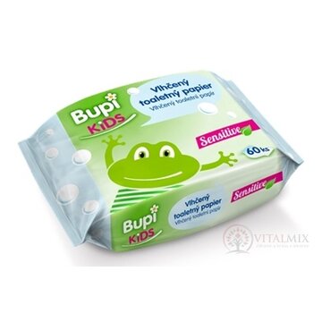 Bupi KIDS Vlhčený toaletný papier Sensitive 1x60 ks obrázok
