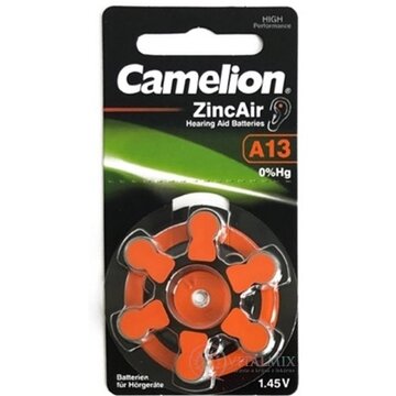 CAMELION ZincAir A13 batérie do načúvacích prístrojov - 1,45 V, oranžová 1x6 ks obrázok