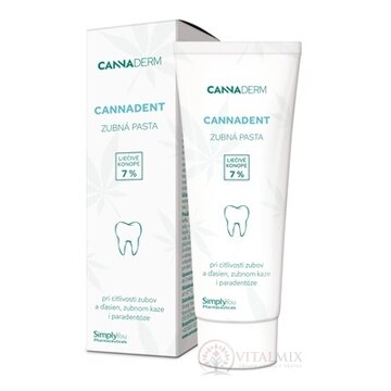 Cannaderm CANNADENT zubná pasta ošetrujúca 1x75 g obrázok