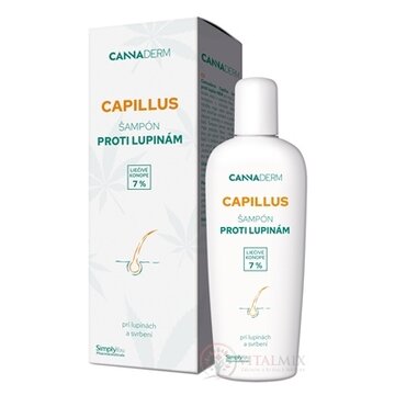 Cannaderm CAPILLUS šampón proti lupinám NEW 1x150 ml obrázok