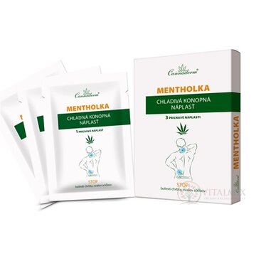 Cannaderm MENTHOLKA CHLADIVÁ konopná náplasť 1x3 ks obrázok