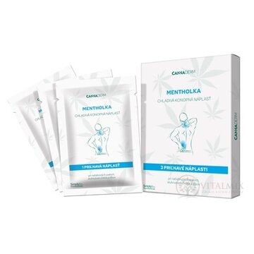 Cannaderm MENTHOLKA chladivá konopná náplasť 1x3 ks obrázok