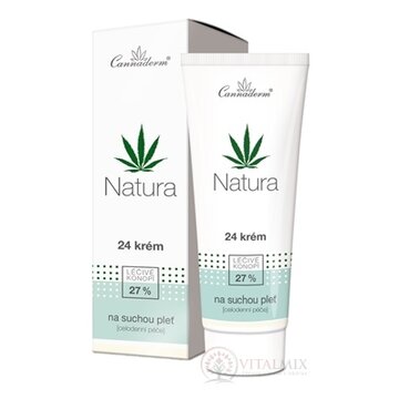 Cannaderm NATURA 24 krém celodenný, na suchú pleť 1x75 g obrázok