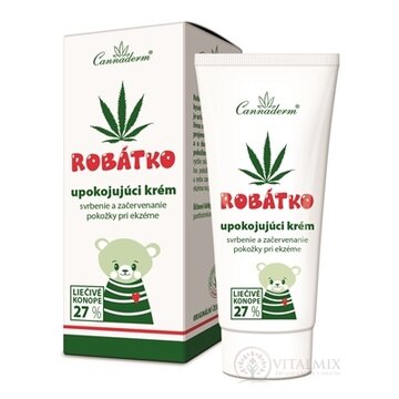 Cannaderm ROBÁTKO upokojujúci krém pri svrbení pokožky 1x50 g obrázok