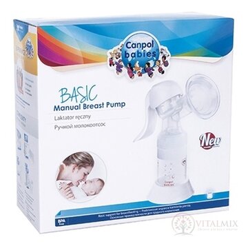 Canpol Babies BASIC Manuálna odsávačka materského mlieka, 1x1 set obrázok