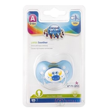 Canpol Babies Utišujúci cumlík Príroda latex (0-6m) A, okrúhly, 1x1 ks obrázok