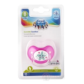 Canpol Babies Utišujúci cumlík Príroda silikón (6-18m) B, anatomický , 1x1 ks obrázok