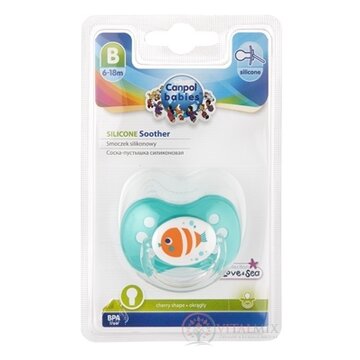 Canpol Babies Utišujúci cumlík Príroda silikón (6-18m) B, okrúhly, 1x1 ks obrázok