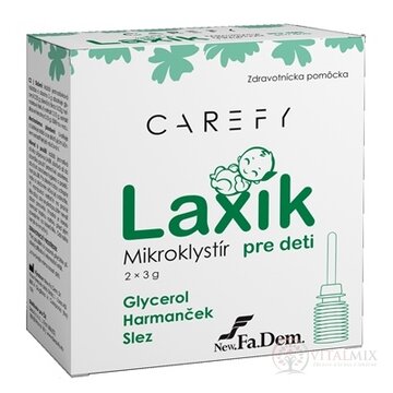 CAREFY Laxík mikroklystír pre deti 2x3 g obrázok