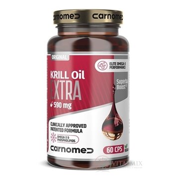 CarnoMed KRILL Oil EXTRA Superba Boost 590 mg cps 1x60 ks obrázok