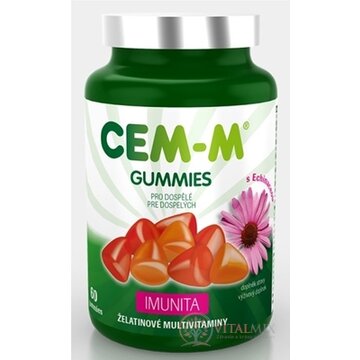 CEM-M GUMMIES IMUNITA želatinové multivitamíny s Echinaceou, pre dospelých, 1x60 ks obrázok