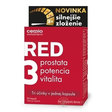 Cemio RED3 cps silnejšie zloženie 1x30 ks obrázok