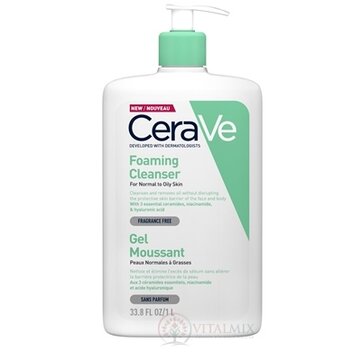 CeraVe ČISTIACI PENIVÝ GÉL na normálnu až mastnú pleť 1x1 l obrázok