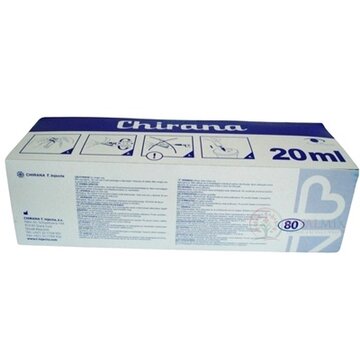 Chirana LUER Striekačka injekčná 20ml jednorazová 1x80 ks obrázok