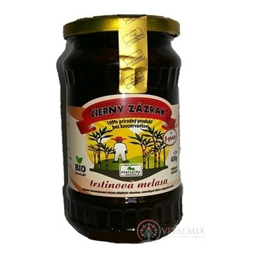 ČIERNY ZÁZRAK trstinová melasa + BETA GLUKÁN BIO (sklo) 1x450 g obrázok