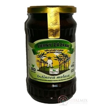 ČIERNY ZÁZRAK trstinová melasa BIO (sklo) 1x450 g obrázok