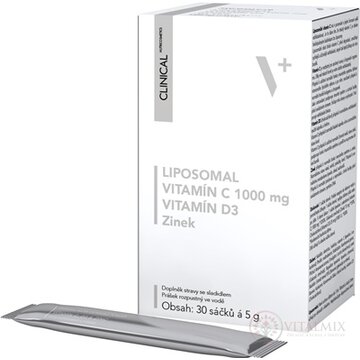CLINICAL LIPOSOMAL Vitamín C 1000 mg+D3+Zinok prášok vo vrecúškach 1x30 ks obrázok