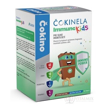 ČOKINELA Immuno Kids čokoládové tabličky 1x20 ks obrázok