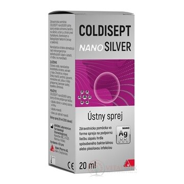 COLDISEPT nanoSILVER ústny sprej 1x20 ml obrázok