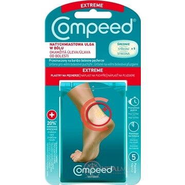 Compeed NÁPLASŤ NA PĽUZGIERE Päta gélová, stredná 1x5 ks obrázok