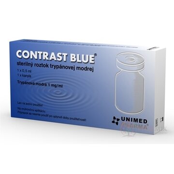 CONTRAST BLUE sterilný vnútroočný roztok trypánovej modrej, 1x0,5 ml+ 1x kanyla, 1x1 set obrázok
